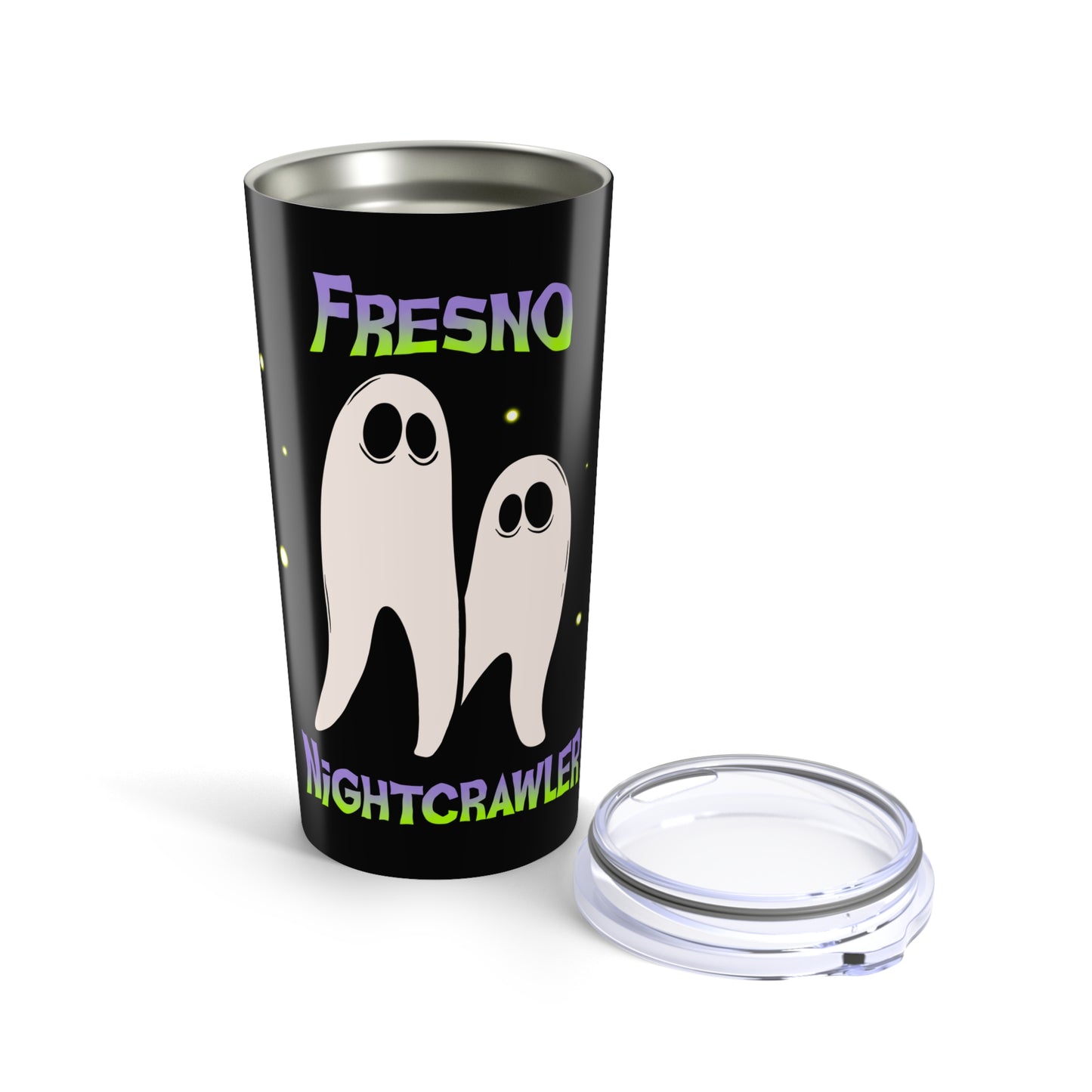 Fresno Nightcrawlers 20oz Tumbler, Hand Drawn Cryptid Travel Mug