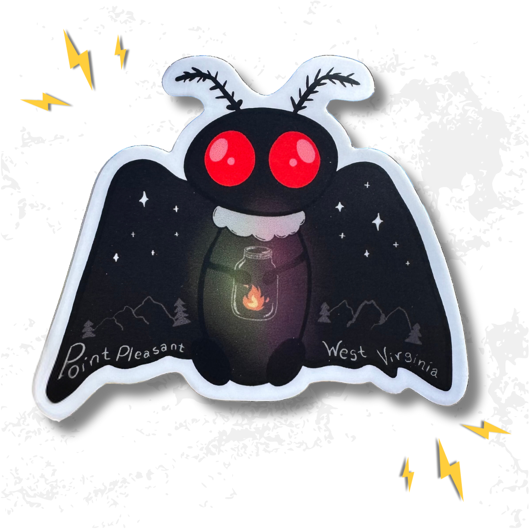 STRANGE CHARM - Mothman with Lantern Magnet
