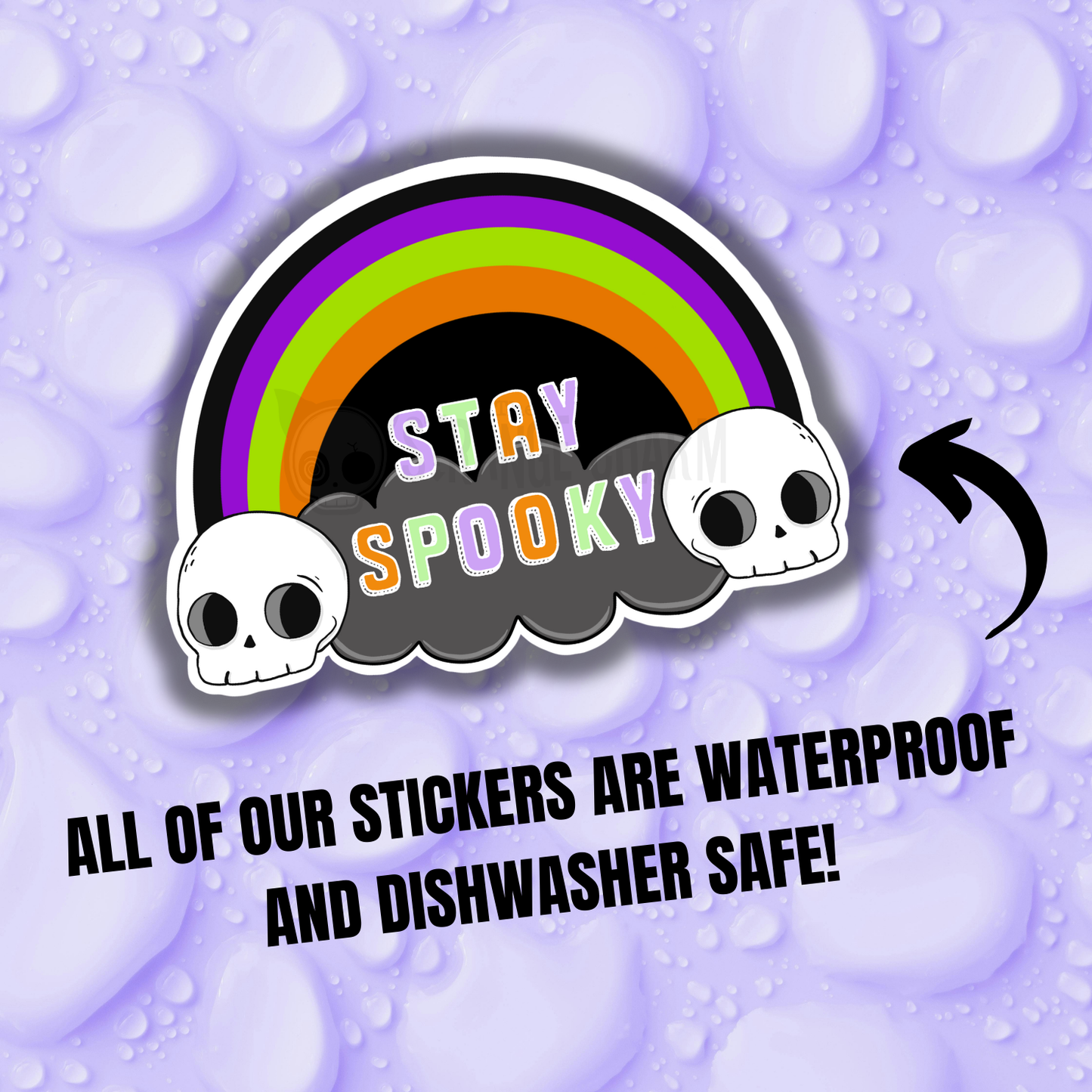 STRANGE CHARM - Stay Spooky Rainbow Sticker
