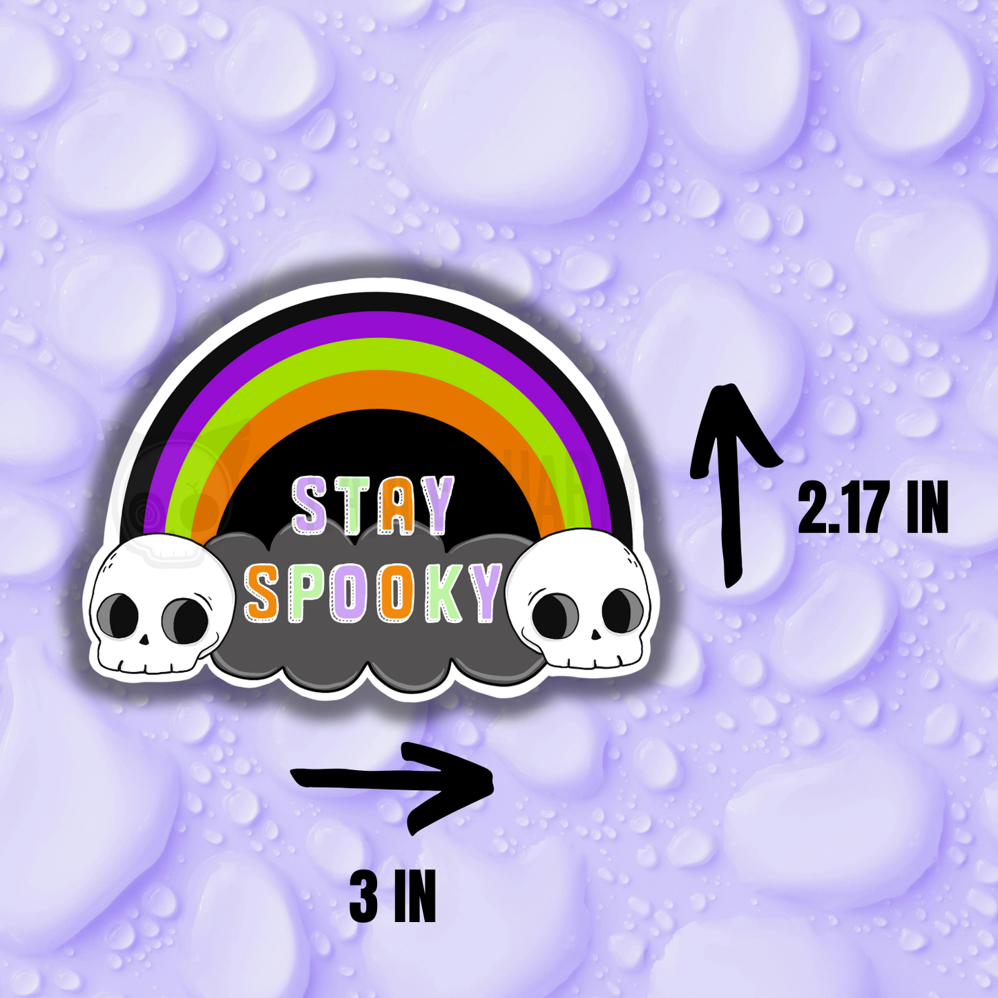 STRANGE CHARM - Stay Spooky Rainbow Sticker