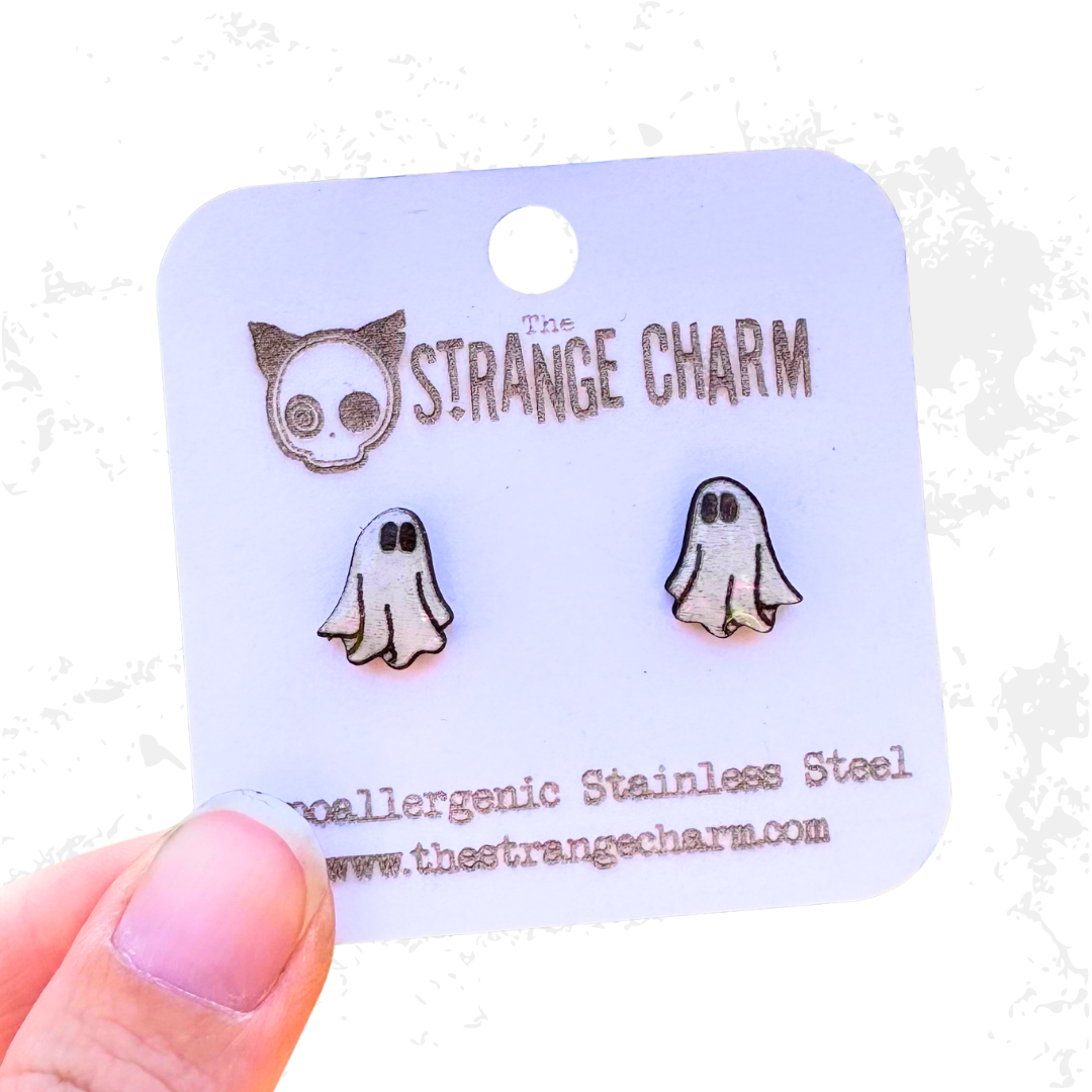 STRANGE CHARM - Ghost Stud Earrings
