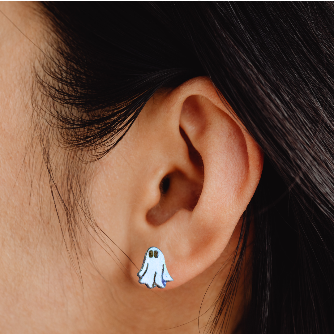 STRANGE CHARM - Ghost Stud Earrings
