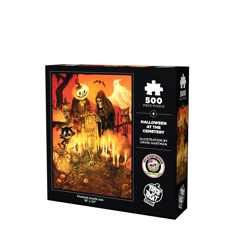 Halloween at the Cemetery 500 Piece Jigsaw Puzzle