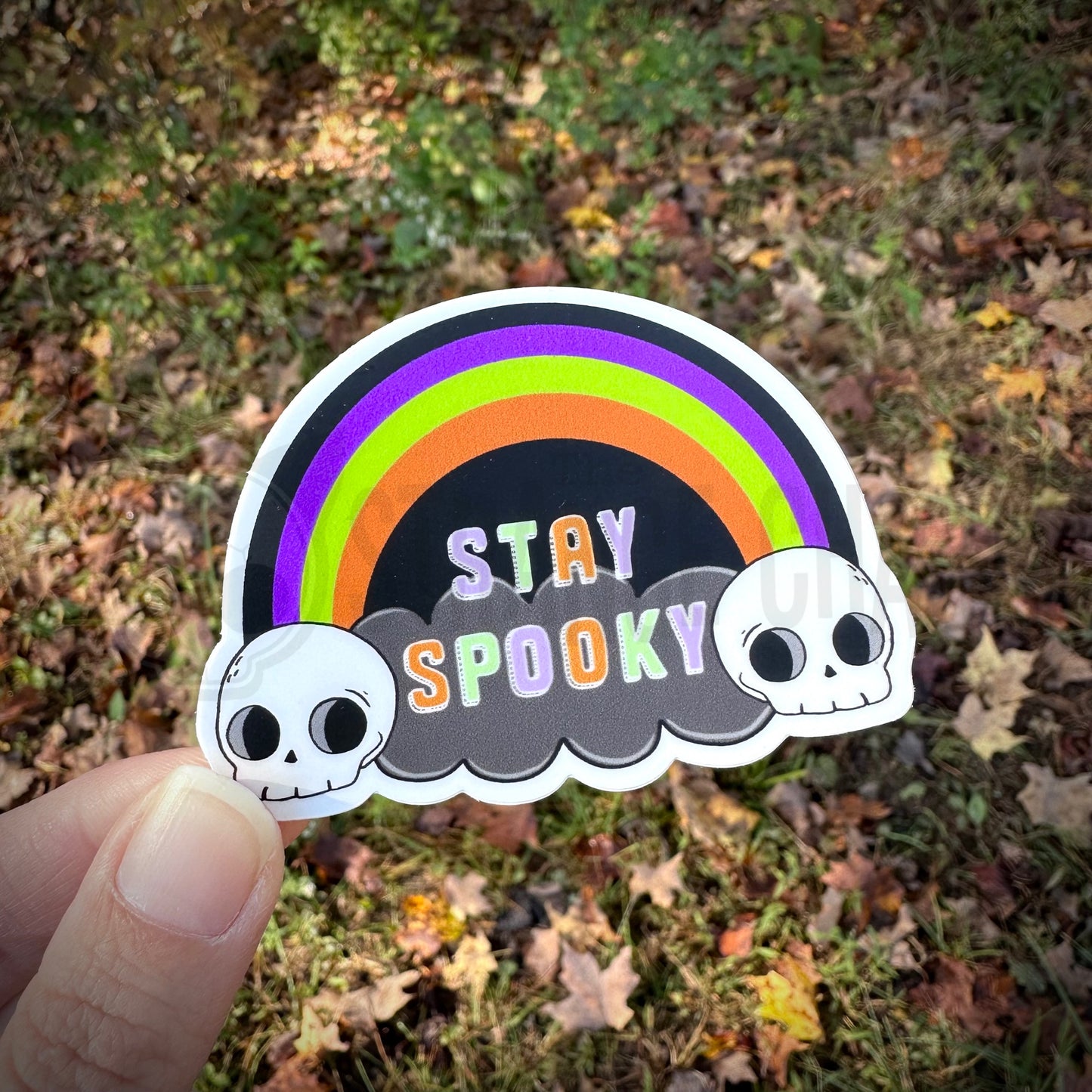 STRANGE CHARM - Stay Spooky Rainbow Sticker