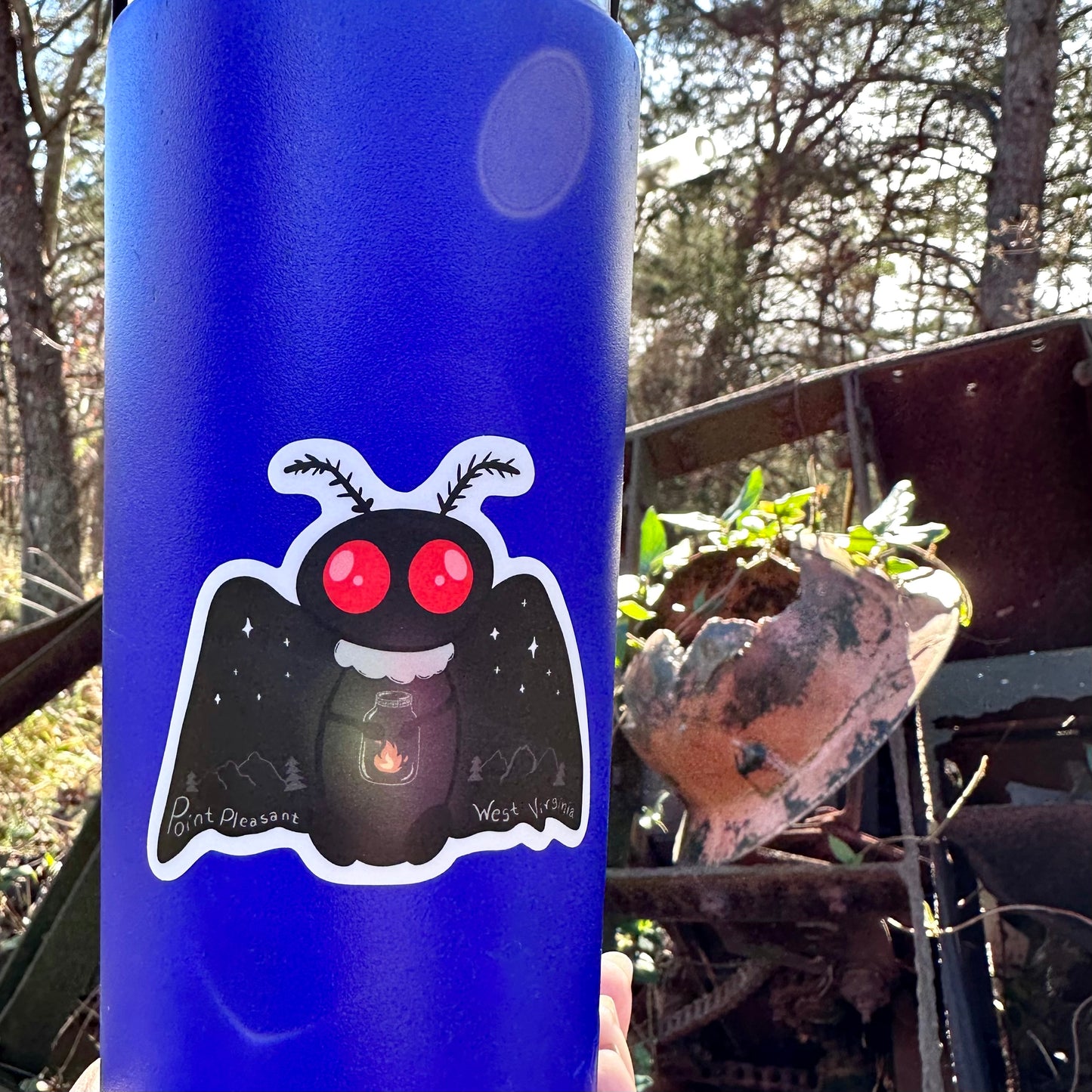 STRANGE CHARM - Mothman with Lantern Sticker