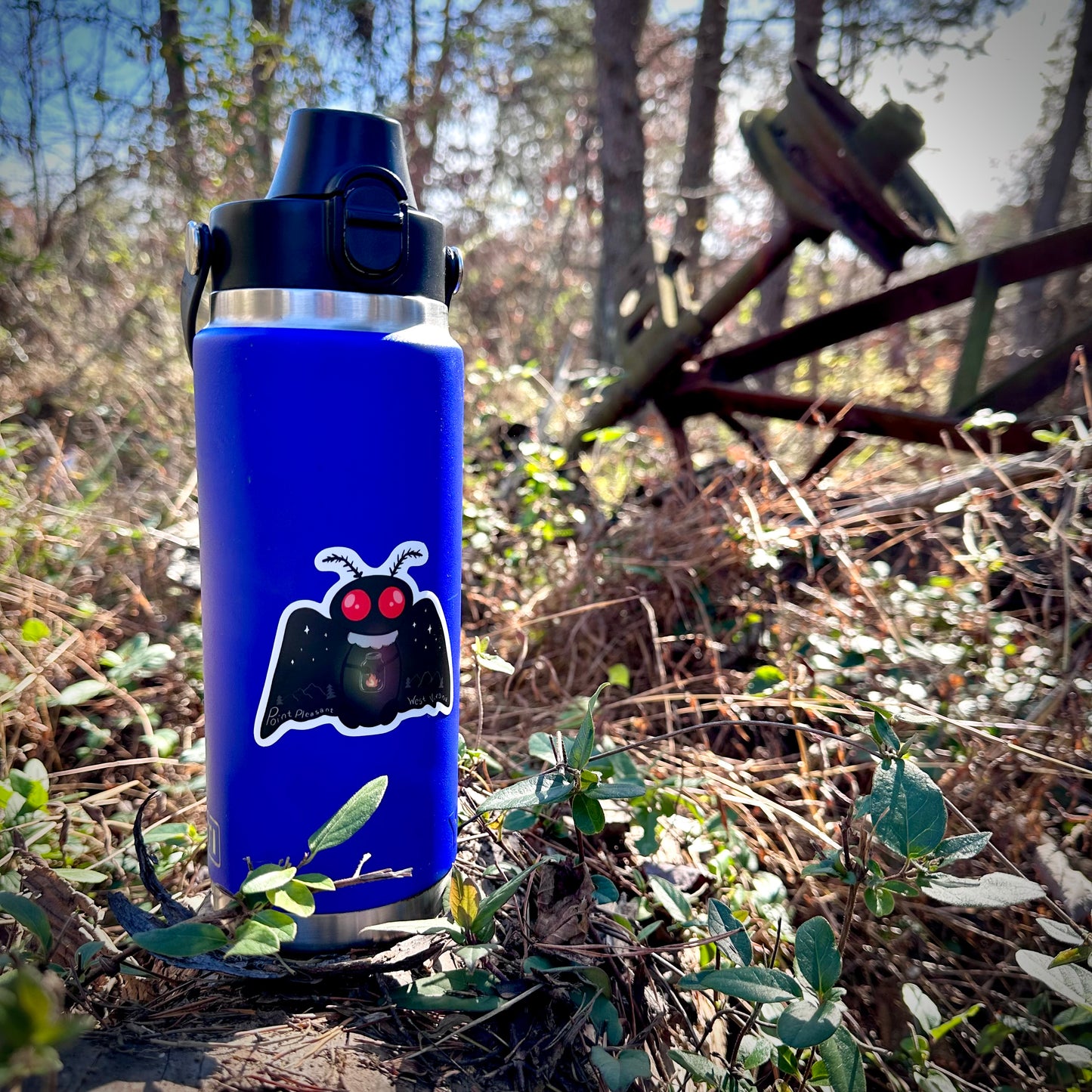 STRANGE CHARM - Mothman with Lantern Sticker