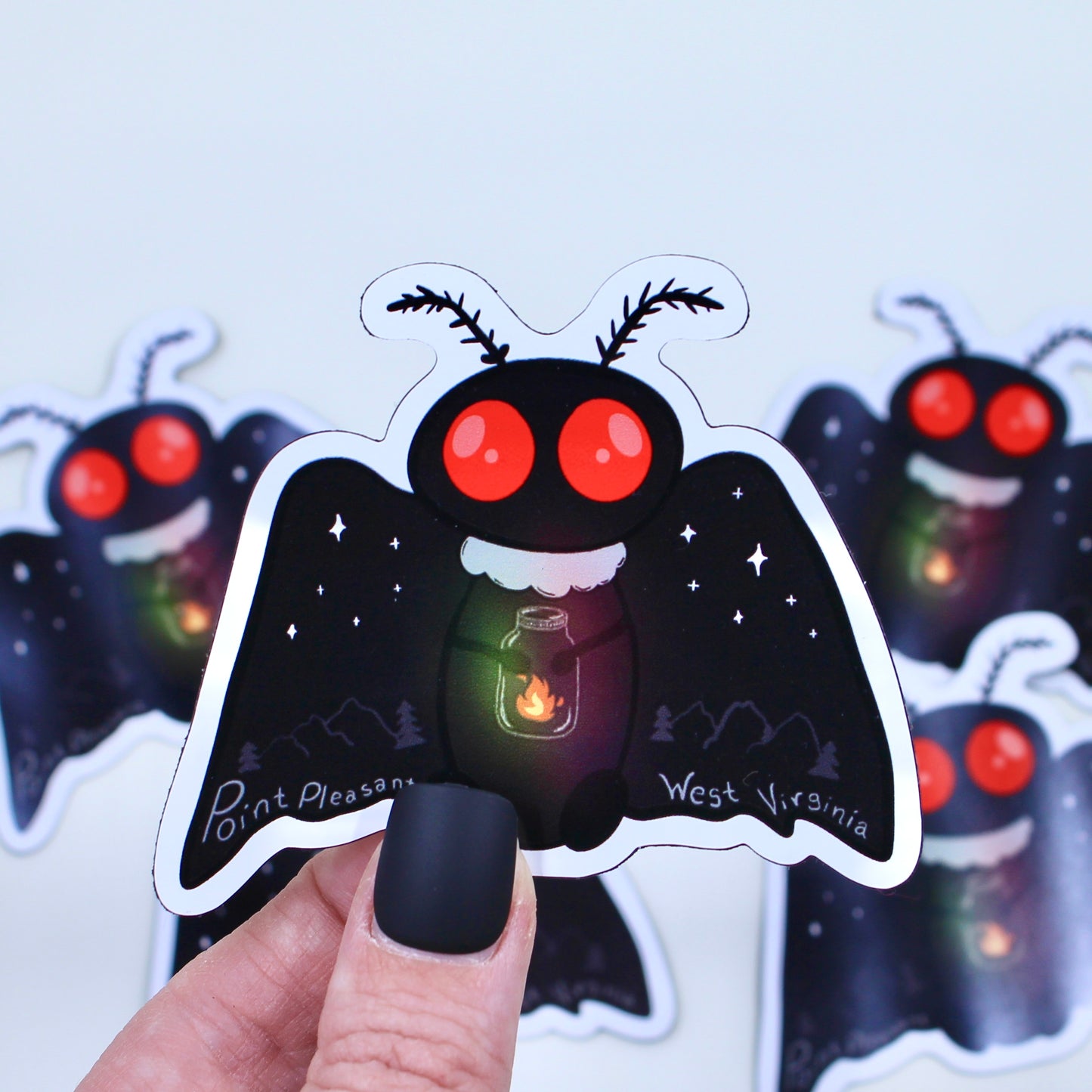 STRANGE CHARM - Mothman with Lantern Magnet
