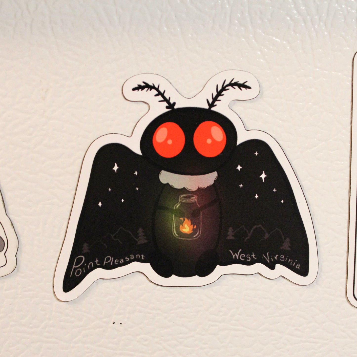 STRANGE CHARM - Mothman with Lantern Magnet