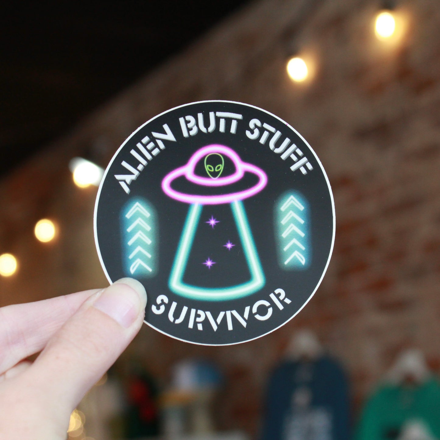 STRANGE CHARM - Alien Butt Stuff Survivor Sticker