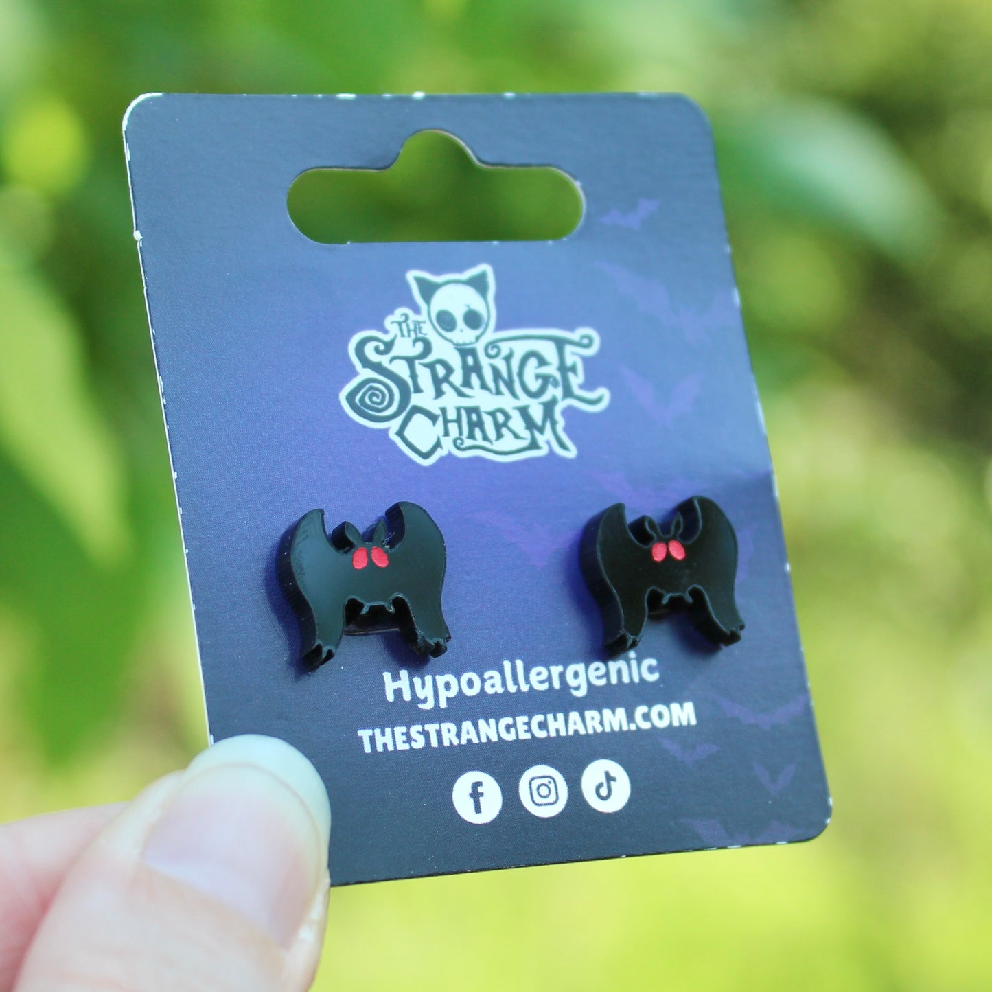 Mothman Acrylic Stud Earrings