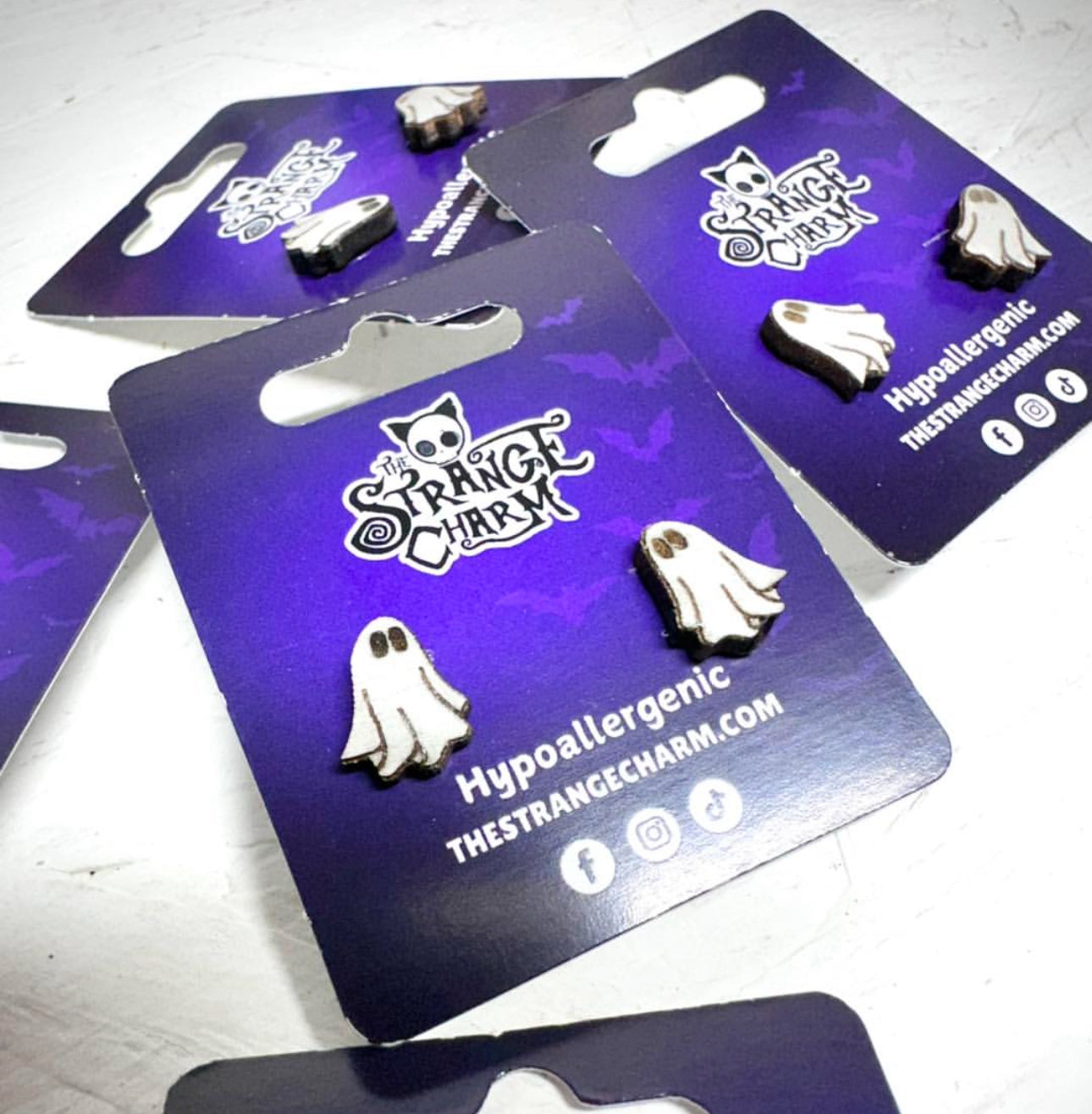 STRANGE CHARM - Ghost Stud Earrings