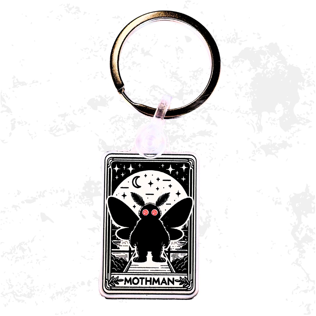 STRANGE CHARM - Mothman Tarot Card Acrylic Keychain