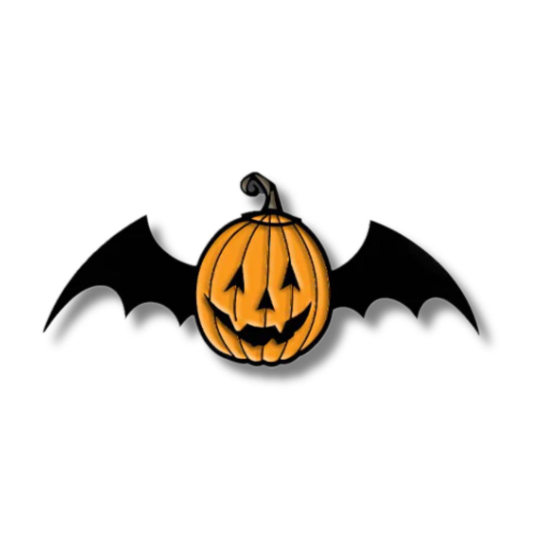 TOXIC TOONS - Bat-O-Lantern Enamel Pin