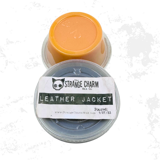 STRANGE CHARM WAX - Leather Jacket Wax Melts Shot