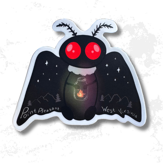 Mothman with Lantern Sticker