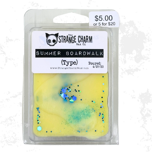 STRANGE CHARM WAX - Summer Boardwalk Type Clamshell