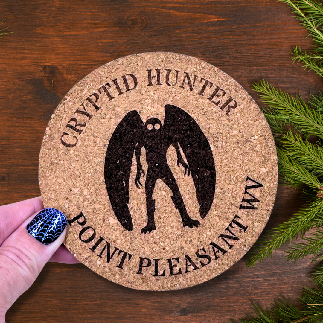 STRANGE CHARM - Cryptid Hunter Mothman Coaster