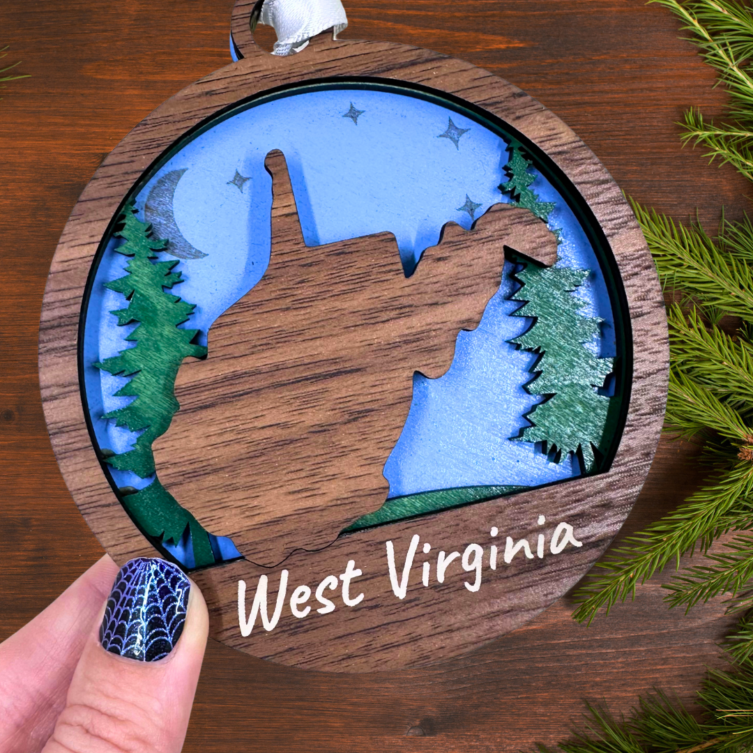 West Virginia Ornament