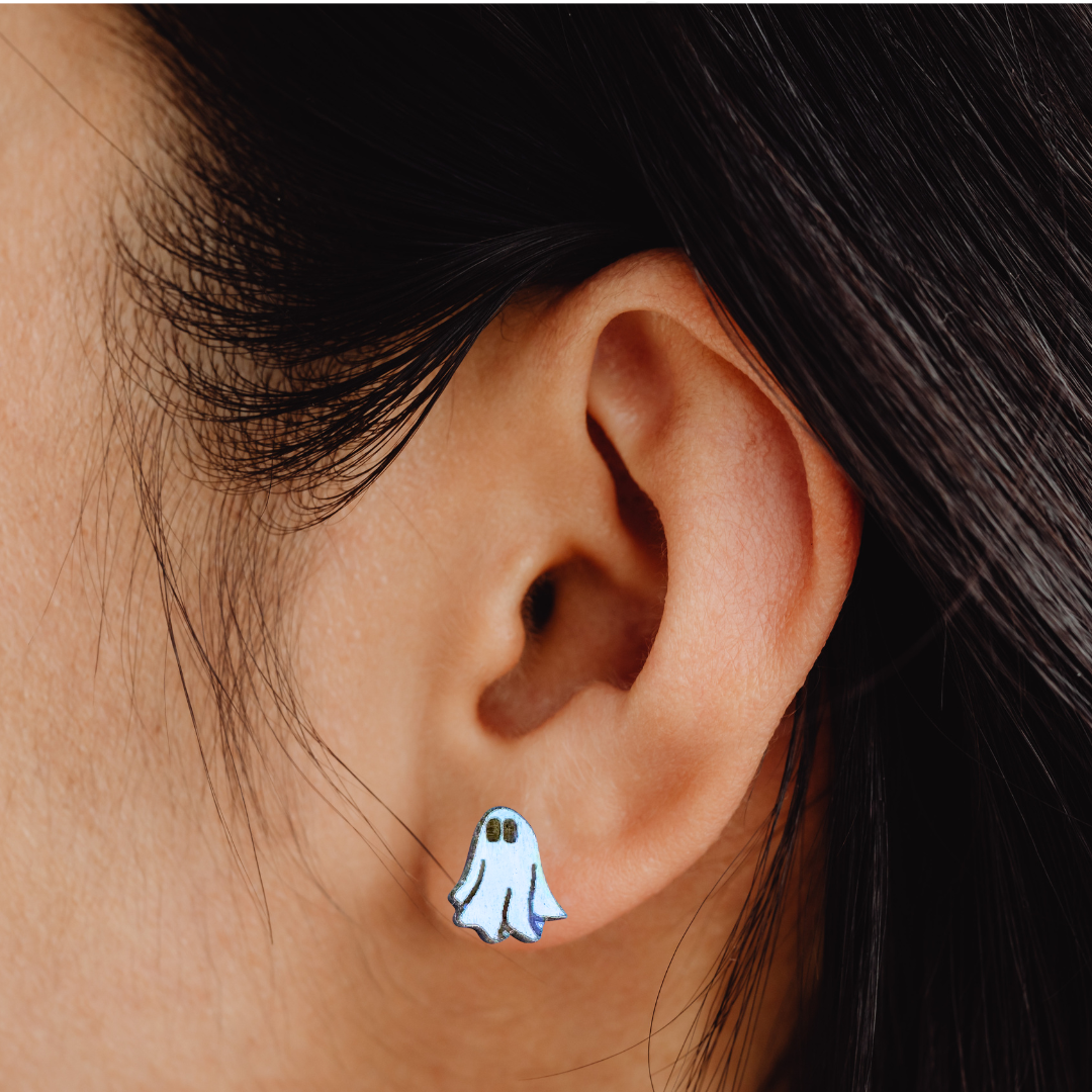 Ghost Stud Earrings