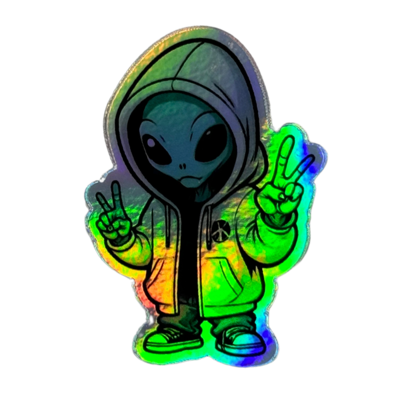 STRANGE CHARM - Alien Holographic Sticker