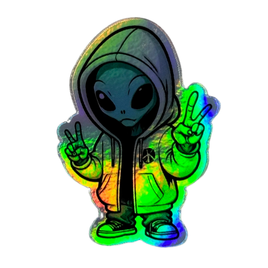 STRANGE CHARM - Alien Holographic Sticker