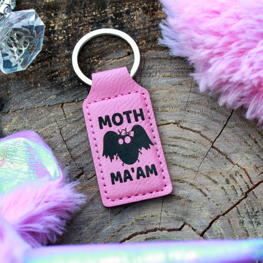 Mothma'am Leather Keychain