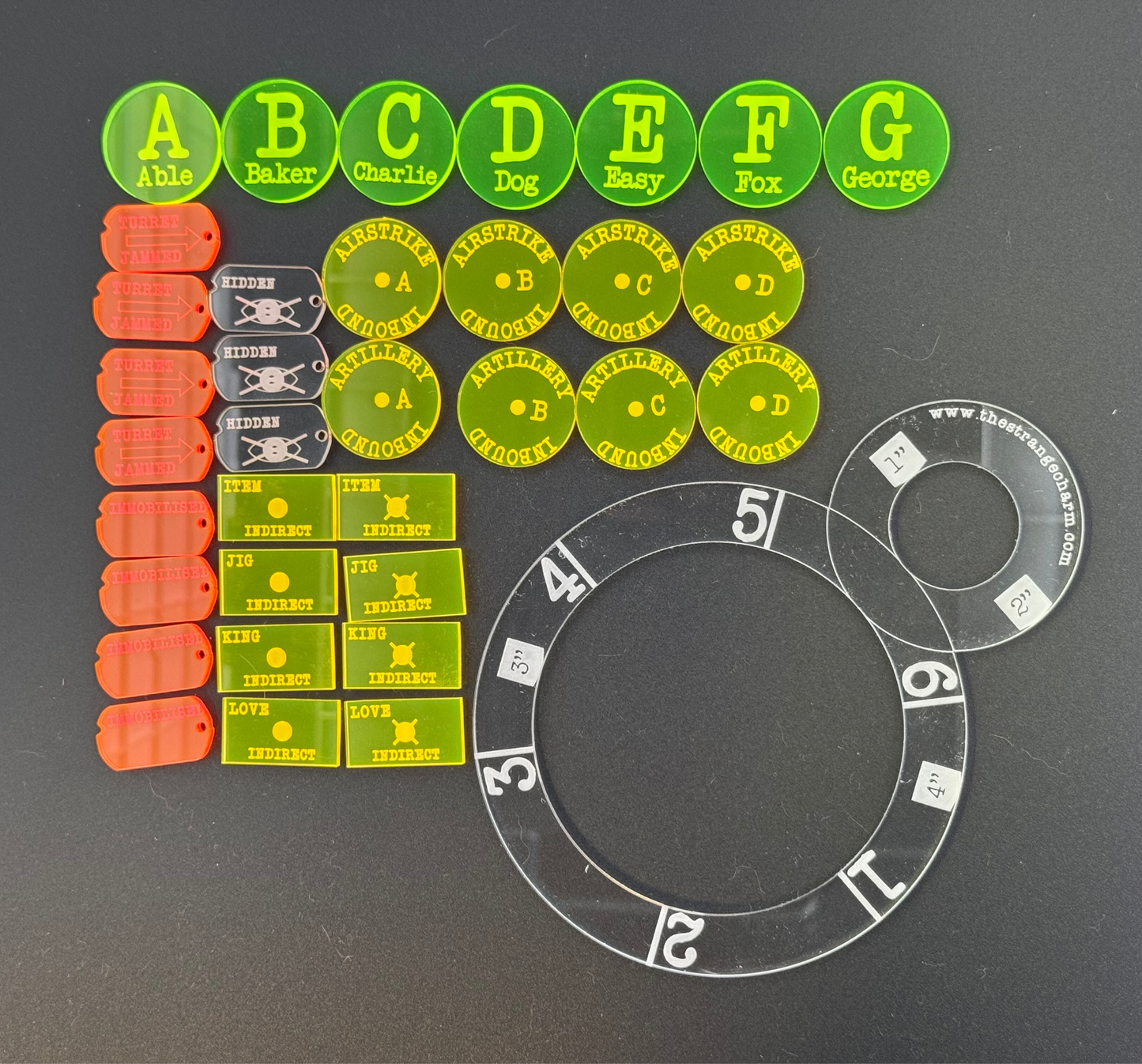 SCG - Bolt Action Token and Template Set