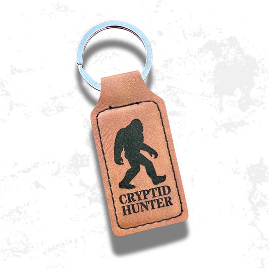 Bigfoot Leather Keychain