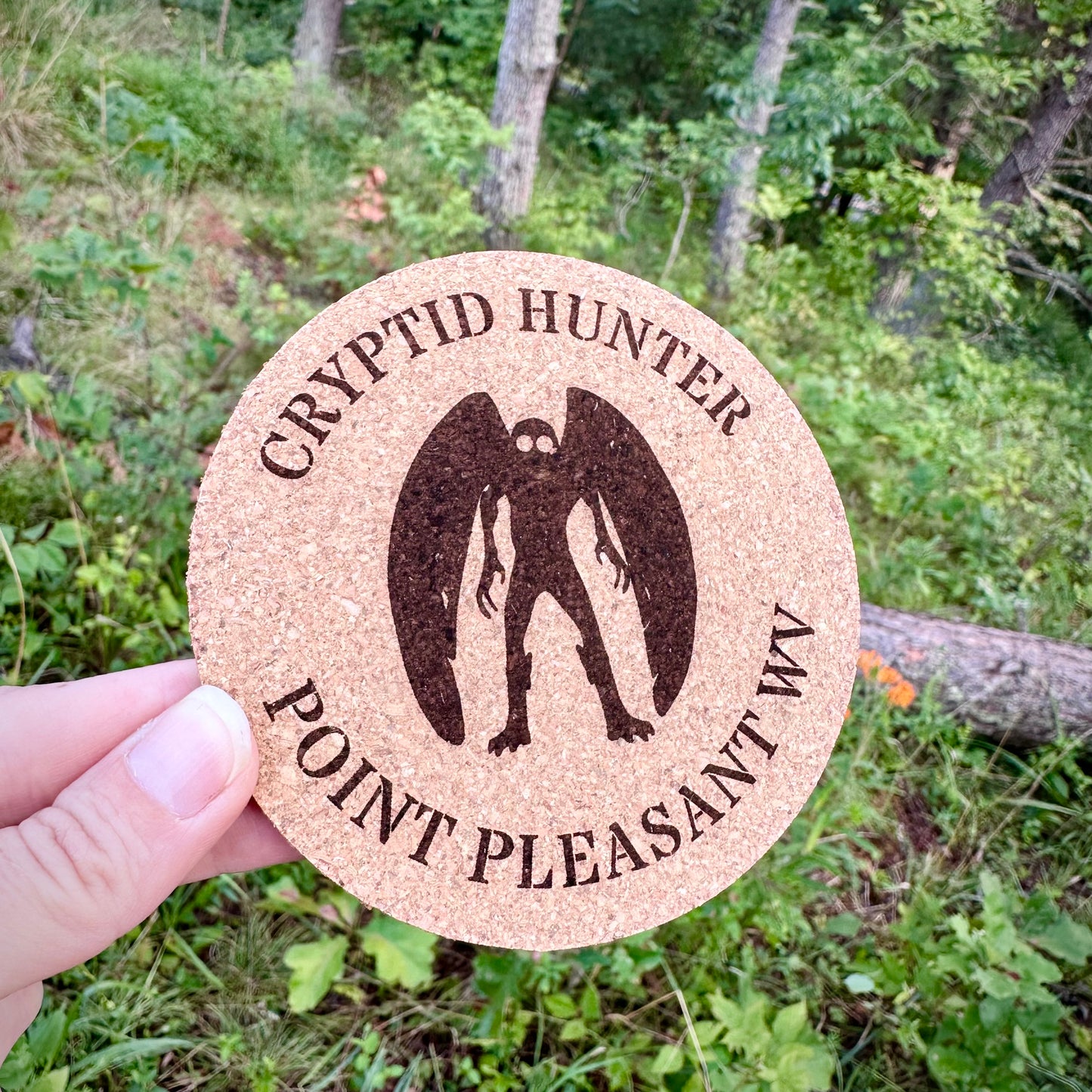 STRANGE CHARM - Cryptid Hunter Mothman Coaster