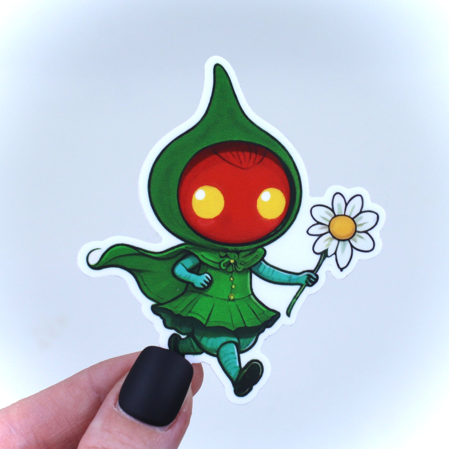 Flatwoods Monster with Flower Sticker