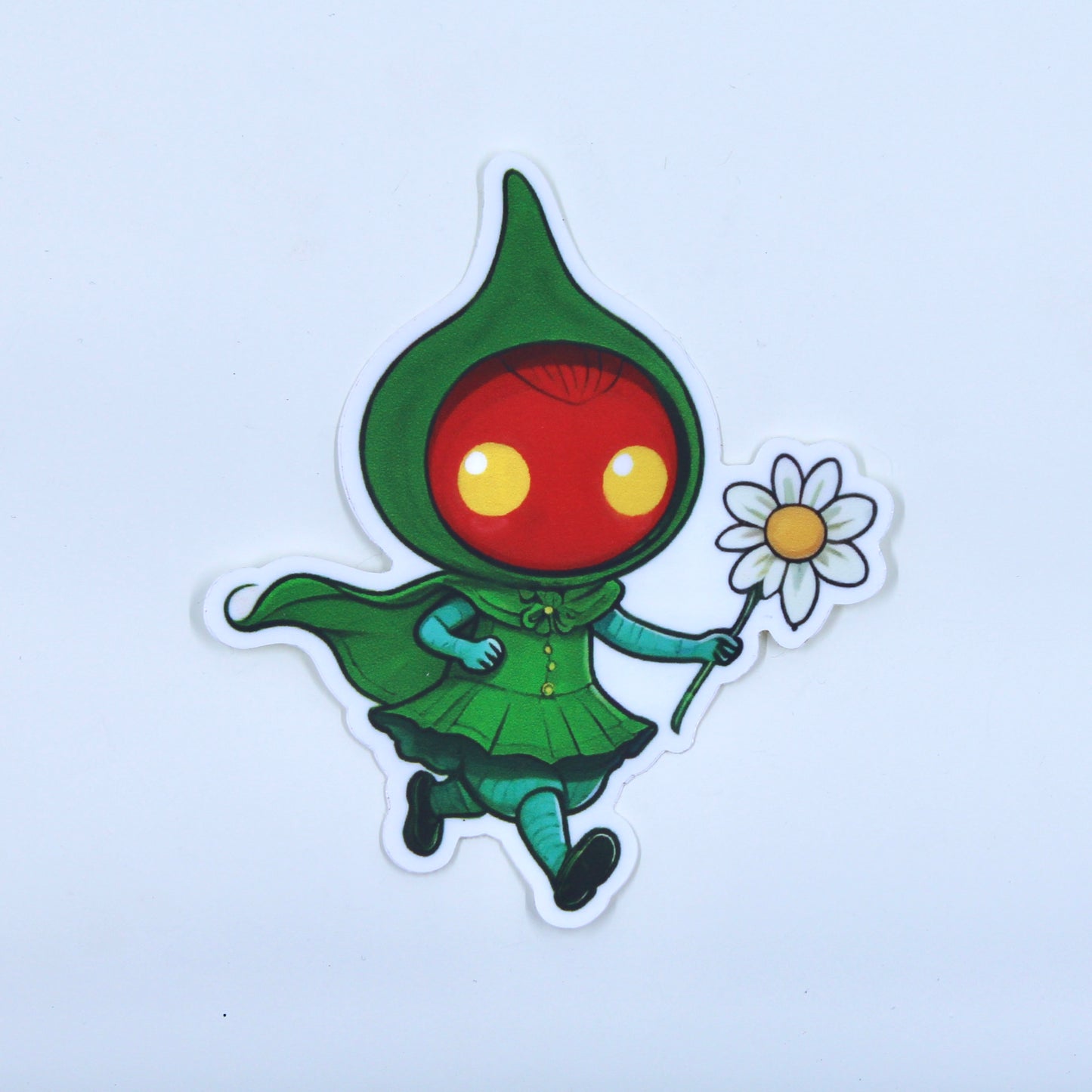 Flatwoods Monster with Flower Sticker