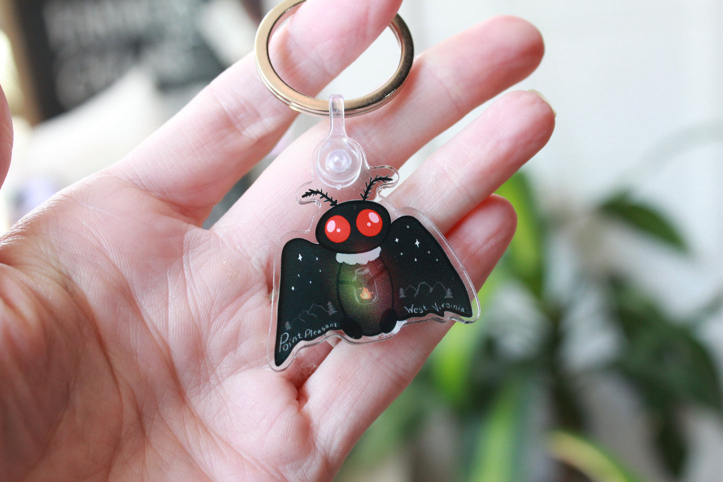 Mothman Acrylic Keychain