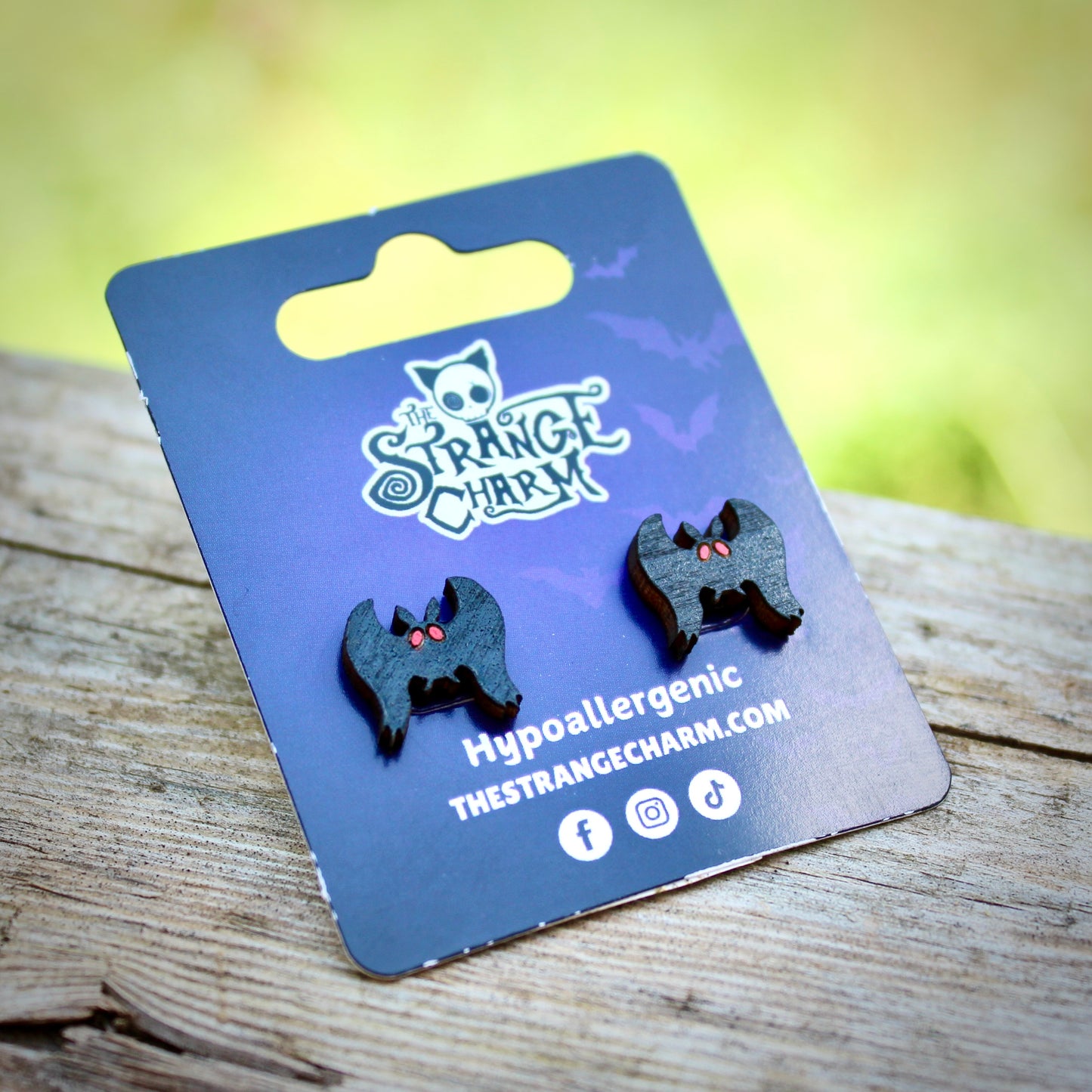 STRANGE CHARM - Mothman Stud Earrings