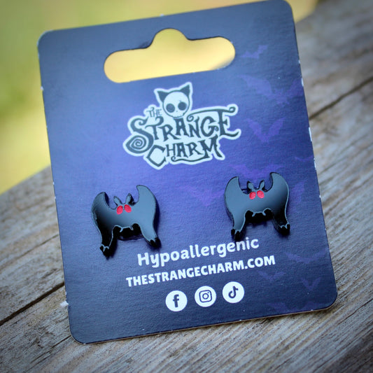 Mothman Acrylic Stud Earrings
