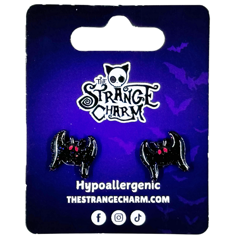 STRANGE CHARM - Mothman Glitter Earrings