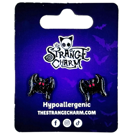 STRANGE CHARM - Mothman Glitter Earrings