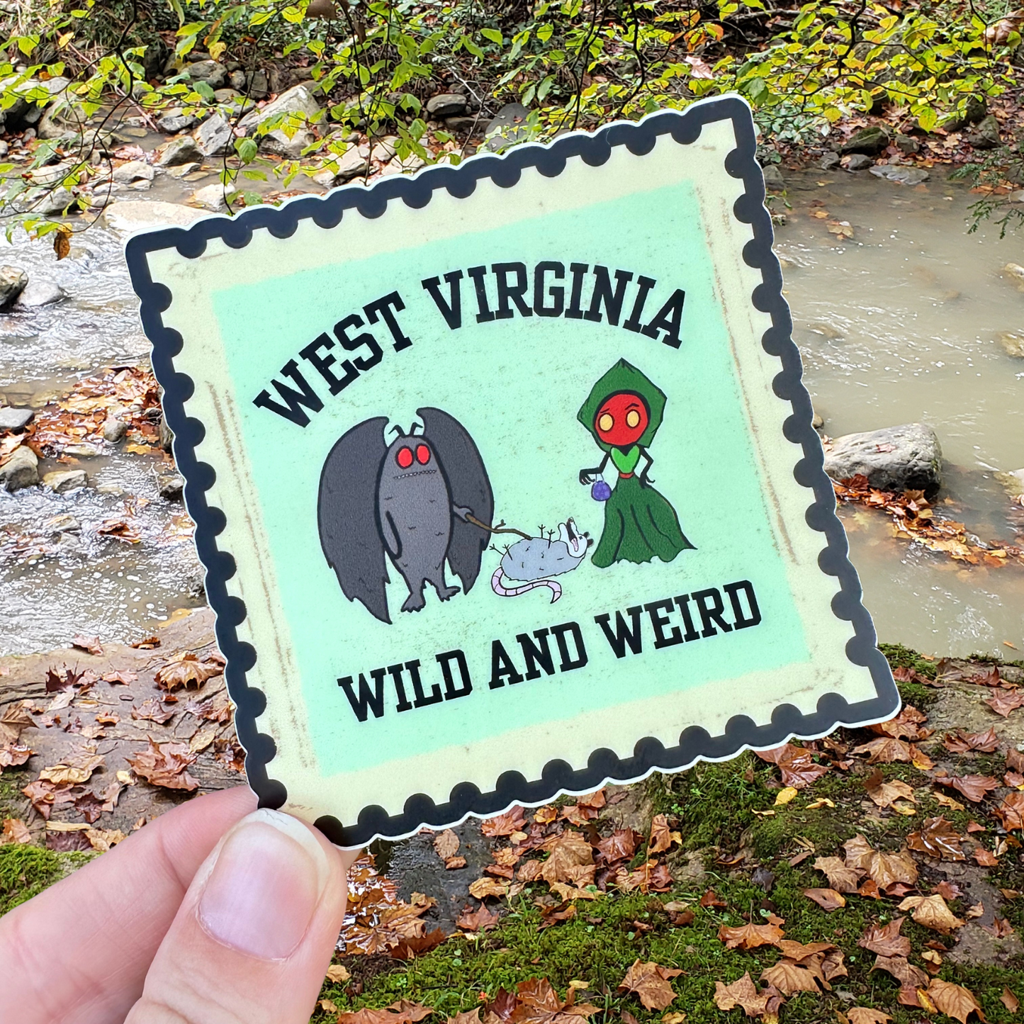 STRANGE CHARM - Wild and Weird Stamp Sticker