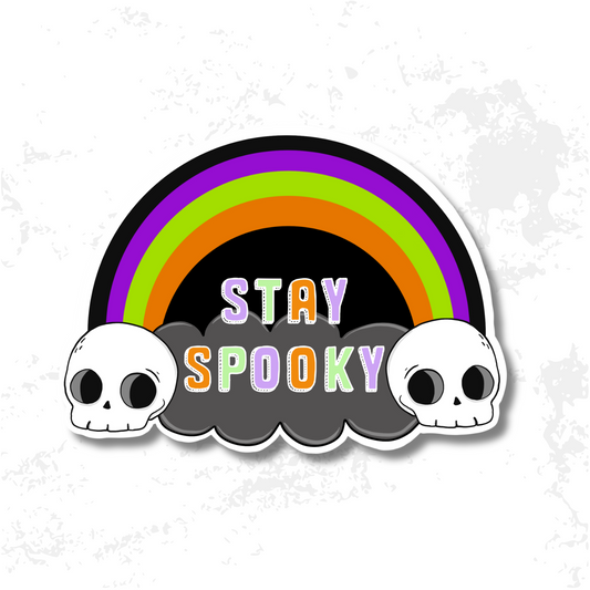 Stay Spooky Rainbow Sticker