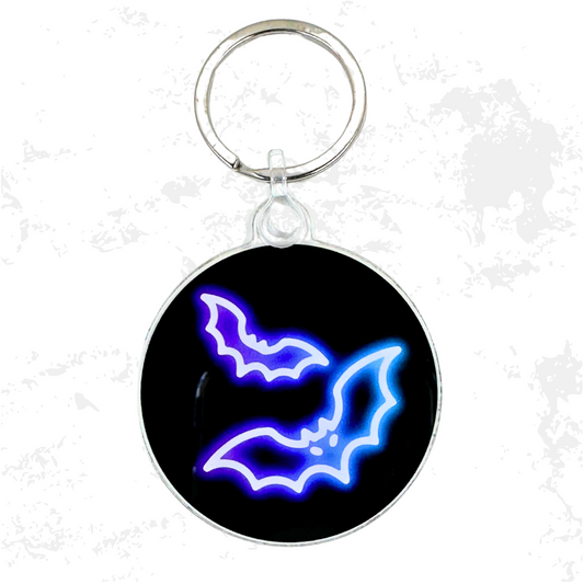 Bats Neon Acrylic Keychain